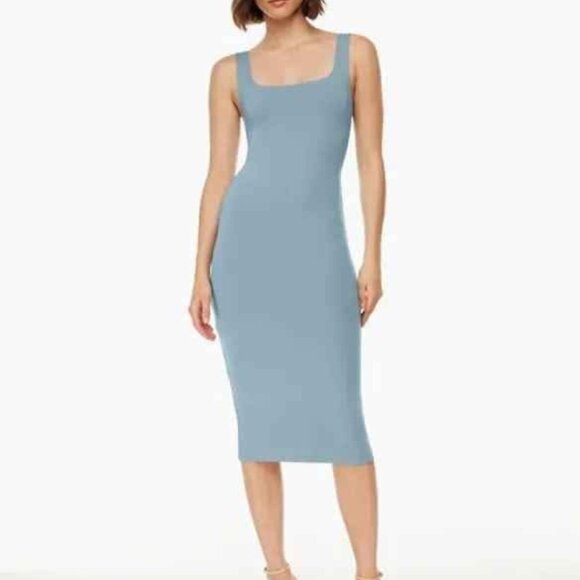 Aritzia Contour Squareneck Midi Dress - Picture 1 of 2